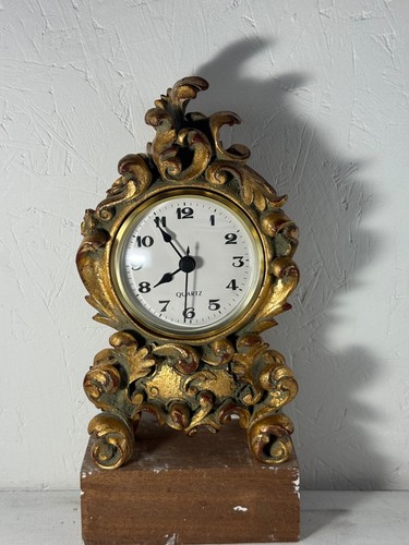 Vtg ornate resin gold - resin,