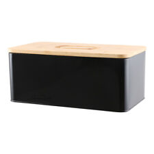 Bread Bin with Bamboo Cutting Board Lid Kitchen Food Cake Loaf Storage Container