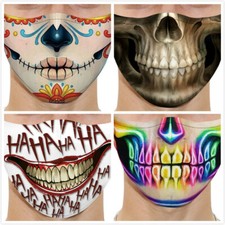 Skull Rainbow Adult Handmade Reusable Washable Face Mask Protect Fashion Masks 