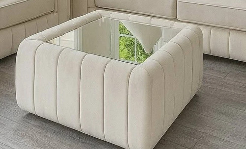 Lilly corner sofa - velvet, cream