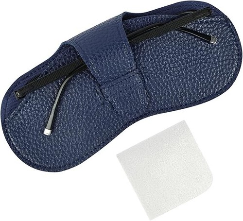Leather sunglasses case - leather, soft