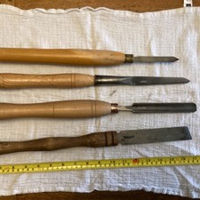 4 Vintage Wood Turning Chisels