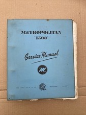 Nash metropolitan Workshop Manual & Radio Service Manual