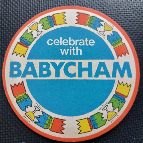 Babycham beer mat - babycham,
