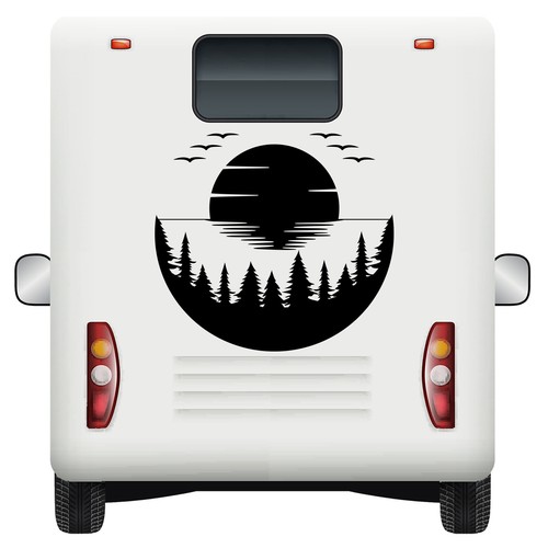 Car stickers forest - stickers, decal