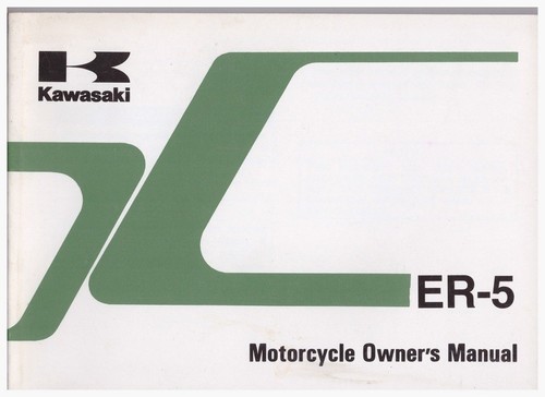 Owner manual kawasaki er5 - owner's,