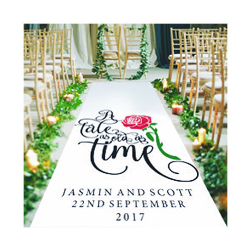 Personalised wedding aisle - personalised,