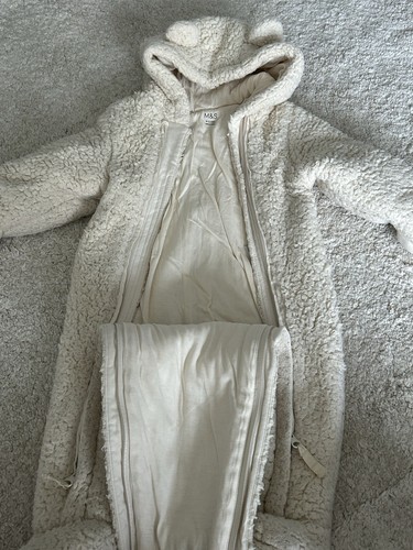 Baby teddy bear pramsuit - teddy,