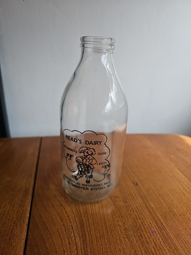 Vintage milk bottle - vintage,