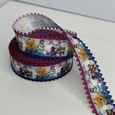 Winnie The Pooh Christmas Disney Character Grossgrain Ribbon 1 Yard 22mm