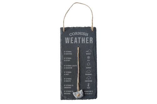Cornish weather slate - slate, sign