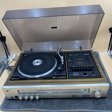 Vintage Pye 1606 Stereo Music System Turntable / Cassette Tape & Radio READ DESC