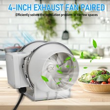 4" Silent Inline Fan Powerful