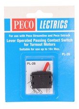 PL-26R Peco OO Gauge Passing Contact Switch - Red Lever (Pre-Owned)