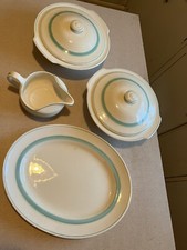 Collection Of Bristol Founded 1562 Dinner Ware Art Deco Tureens Plates Gravy 