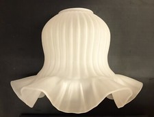 Victoria Acid White Ribbed Clip on replacement glass lamp shade ceiling Light