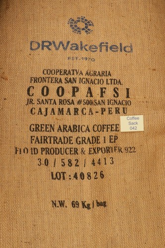 Peruvian hessian coffee sack - peruvian,