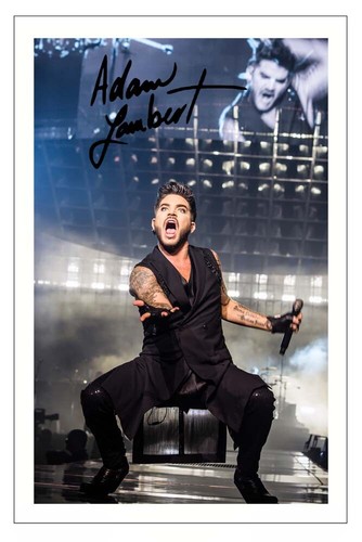 Adam lambert signed autograph - lambert,
