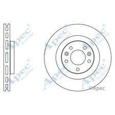 2x Brake Discs Vented For