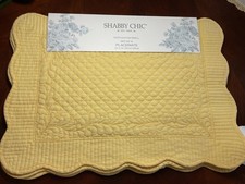 SHABBY CHIC PLACEMATS YELLOW
