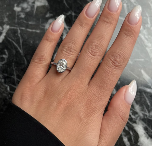 Bezel setting ring oval - bezel,