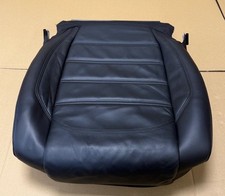 VW T6 Caravelle Front Captain Single Seat Bottom Cover In Black Nappa Leather