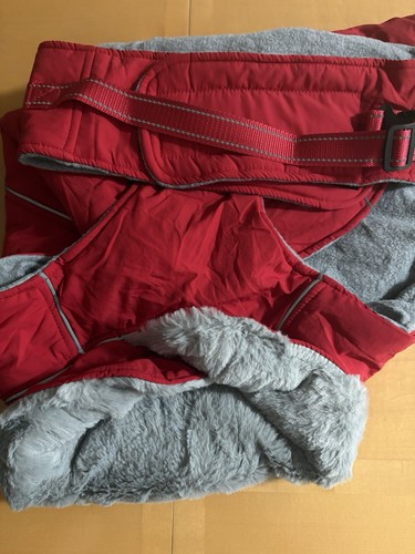 Dog coat lage red - coat, fleece