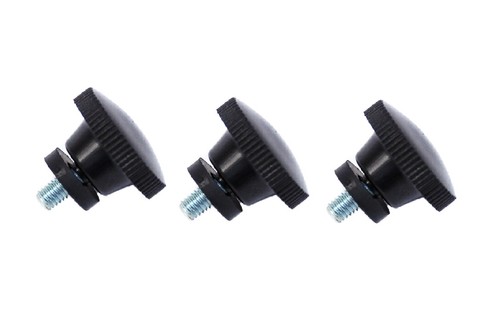 Knurled screw set - knurled, in