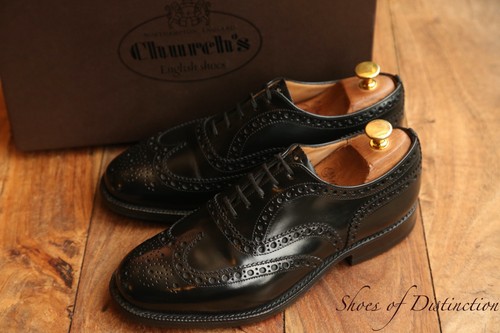 Church black leather oxford - black,