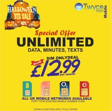 EE/VODAFONE/O2/3UK: 5G UNLIMITED DATA SIM (eSIM &SIM card)