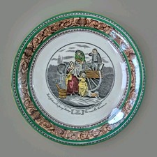 Vintage Adams Tunstall Cries Of London Fresh Gathered Peas Plate / Saucer