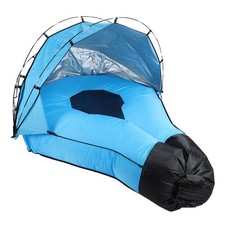 Inflatable Couch Chair Easy To Set Inflatable Lounger Air Sofa With Sun Shade