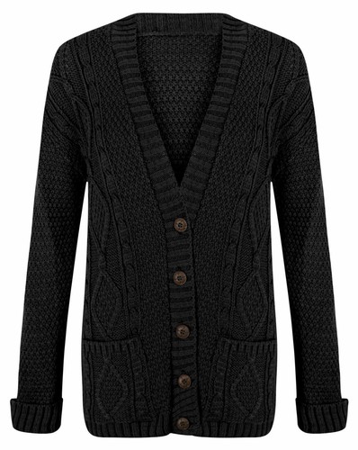 Women cardigan grandad button - cardigan,