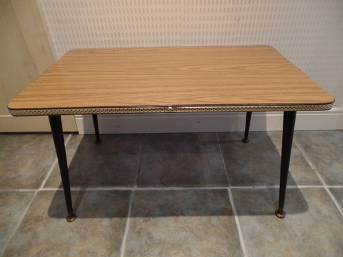 Retro wood effect table - retro,