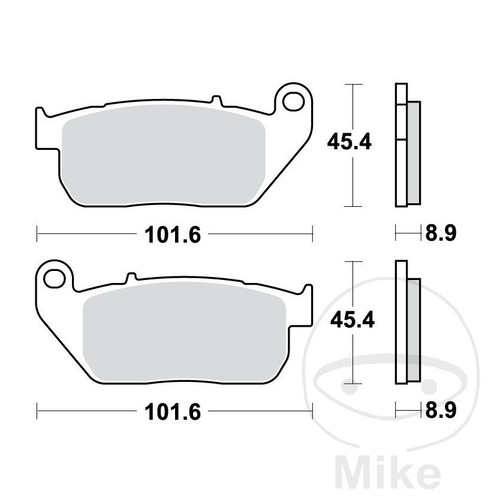 Trw sintered front brake - trw, pads