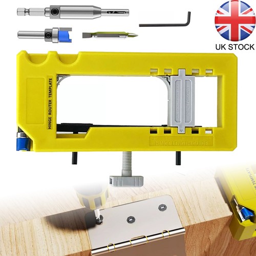 Door hinge routing jig stable - hinge,