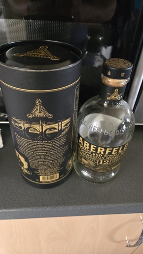 Whiskey empty bottle and case - whiskey,