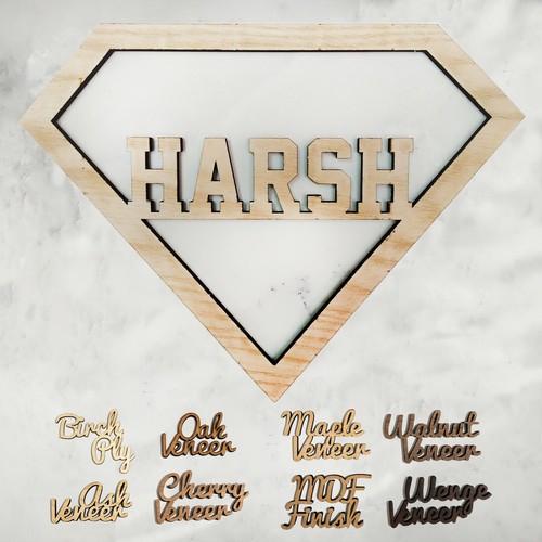 Personalised wooden name hoop - personalised,