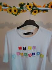 Love Moshino White T-Shirt Colorone Size S