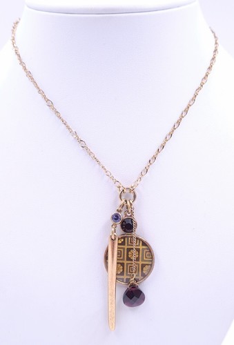 Pilgrim charm necklace gold - charm,