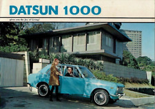 Datsun Nissan 1000 Sunny 1968-1969 UK Market Sales Brochure Saloon Estate