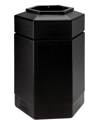 Hexagon shaped litter bin - bin, –