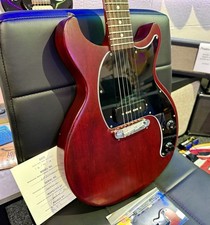 ?2019? Gibson Les Paul Junior Tribute DC Worn Cherry~ Double Cut~ Dog Ear P90!