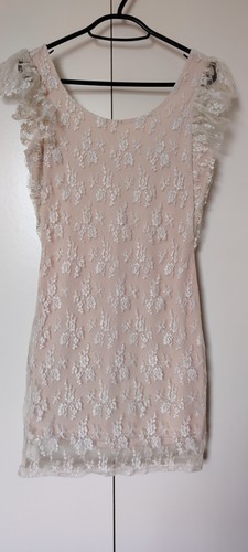 Glamorous lace mini dress soft - mini,