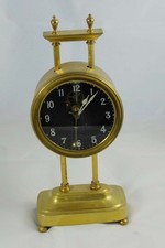 Antique mystery keyless gravity clock for spares or repair