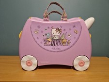 Rare LilacHello Kitty Trunkie , Some General Wear And Tear ,(Scuff On Wheels)
