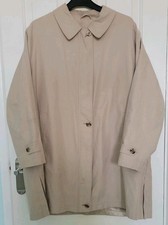 Bhs Ladies Petite Soft Feel Lined Trench Coat Size 18 Stone 