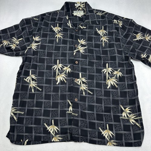 Bamboo cay shirt mens black - shirt,