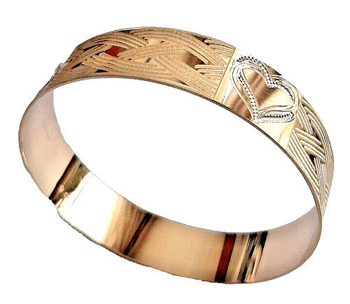 Gold solid slave bangle - gold,