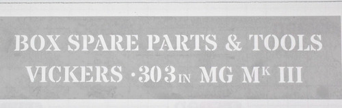 24x4cm stencil for ww2 box - for,